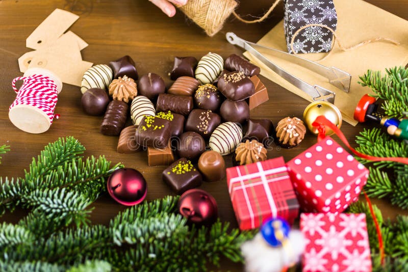 Weihnachtspakete - cadeau de Noël photo stock