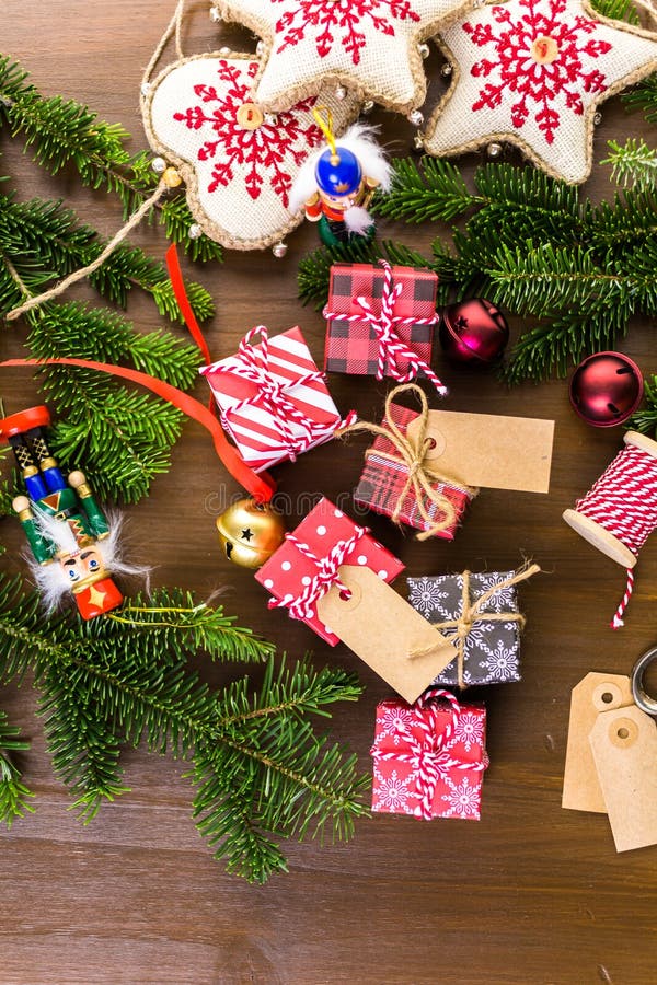 Weihnachtspakete - cadeau de Noël photos libres de droits