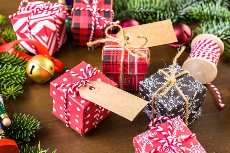 Weihnachtspakete - cadeau de Noël photo libre de droits