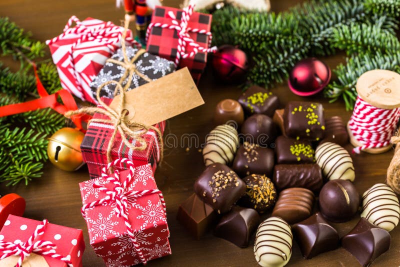 Weihnachtspakete - cadeau de Noël image libre de droits