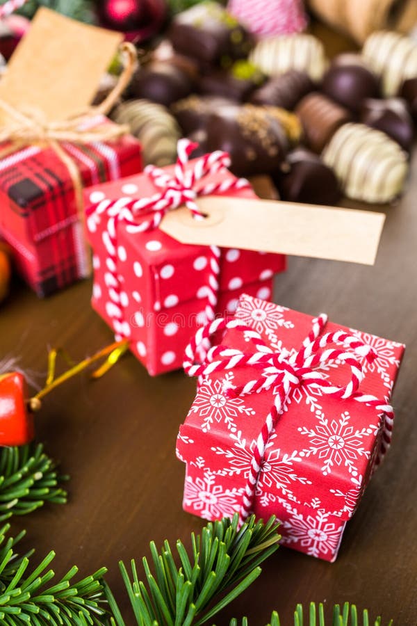 Weihnachtspakete - cadeau de Noël photo stock