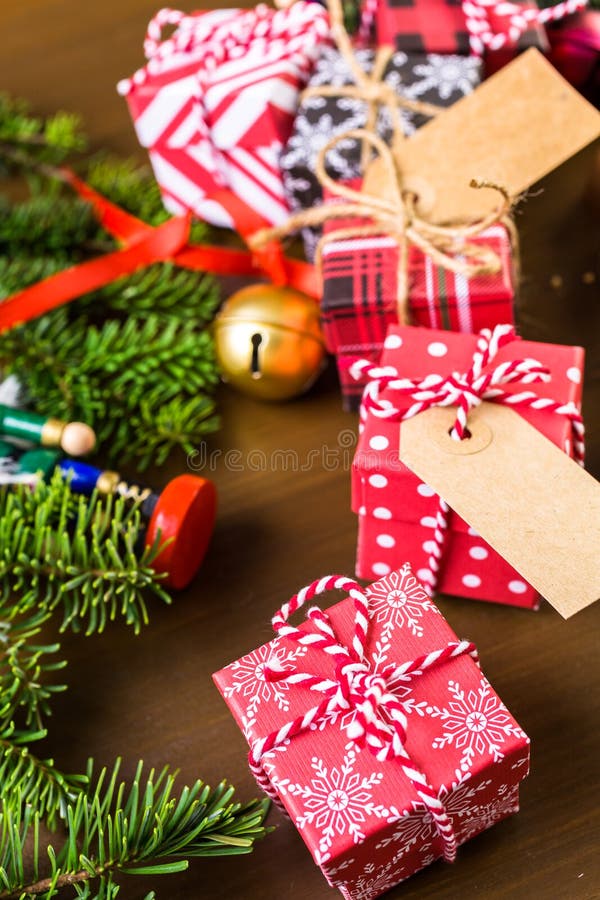 Weihnachtspakete - cadeau de Noël image libre de droits