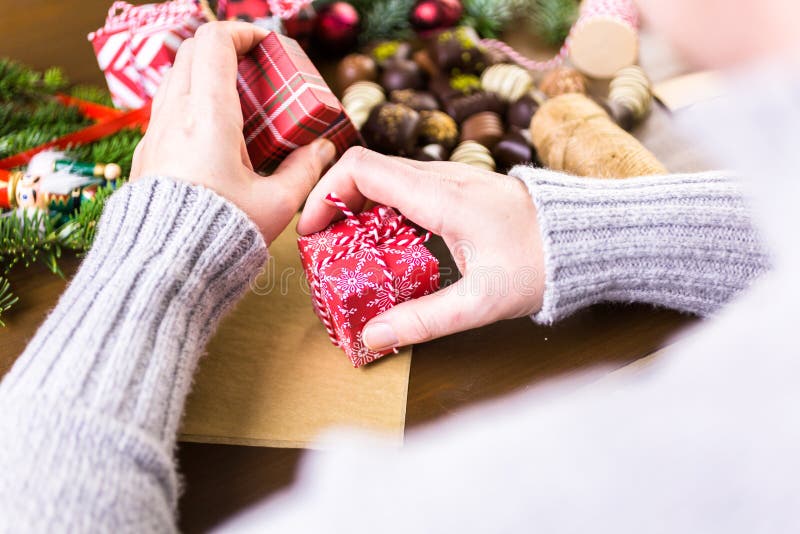 Weihnachtspakete - cadeau de Noël images libres de droits
