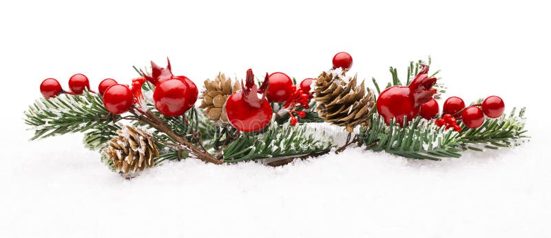 Weihnachtsrote Beeren-Dekoration, Berry Branch Pine Tree Cone