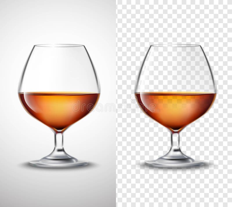 Weinglas mit Alkohol-transparenten Fahnen stock abbildung Weinglas mit Alkohol-transparenten Fahnen stock abbildung