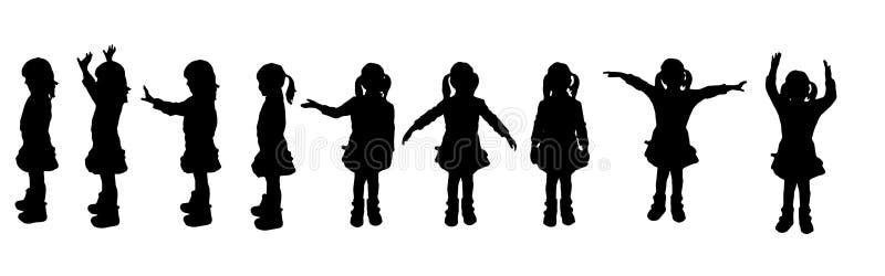 Klein meisje stock illustratie