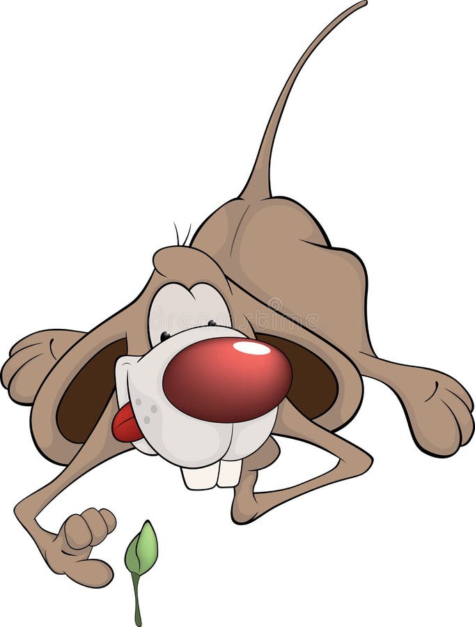 Weinig muis. Beeldverhaal stock illustratie Weinig muis. Beeldverhaal stock illustratie