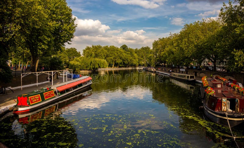 Kleine Venetië, Londen stock afbeeldingen