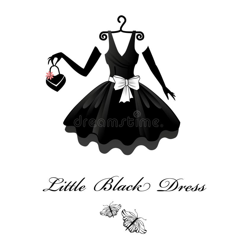 Weinig Zwarte Kleding stock illustratie Weinig Zwarte Kleding stock illustratie