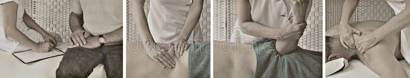 Weinlese-Art-Sport-Massage-Website-Fahne stockfotografie Weinlese-Art-Sport-Massage-Website-Fahne stockfotografie