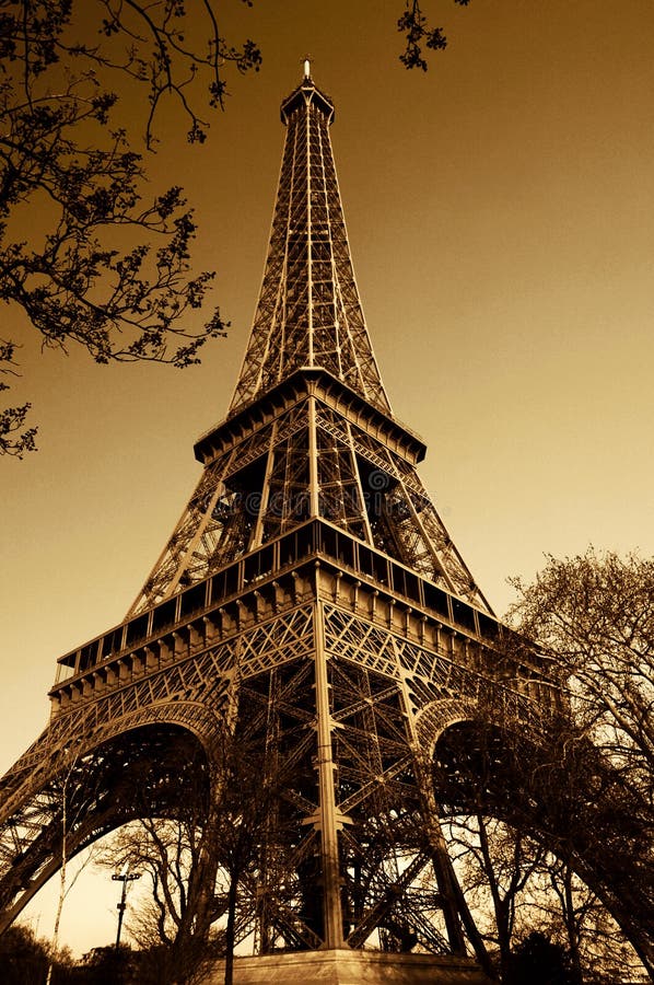 Weinlese-Eiffelturm stockbild Weinlese-Eiffelturm stockbild