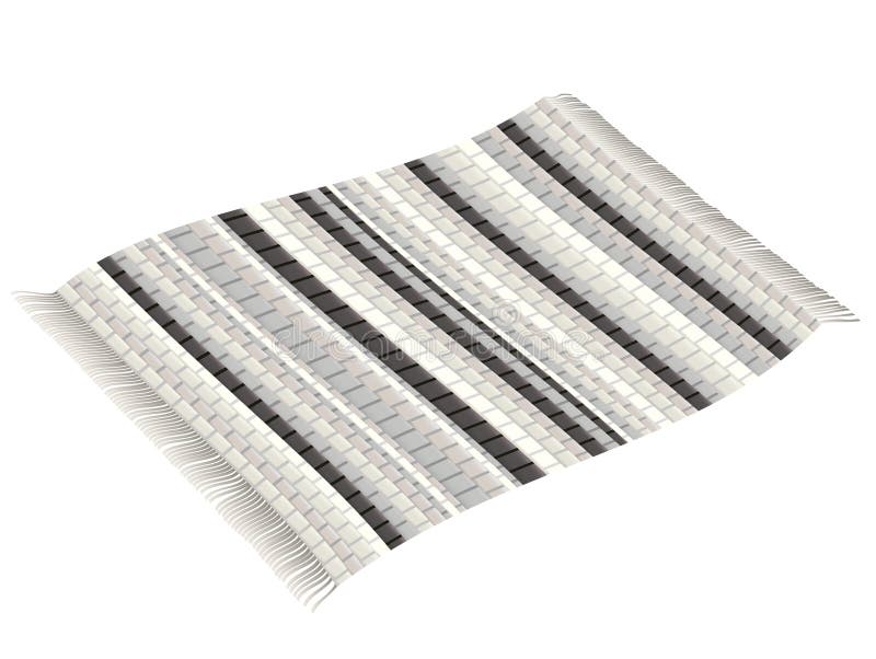 Weinlese Lappen Wolldecken Schwarz Weiss Vektor Abbildung Illustration Von Teppich Gestreift 70304441