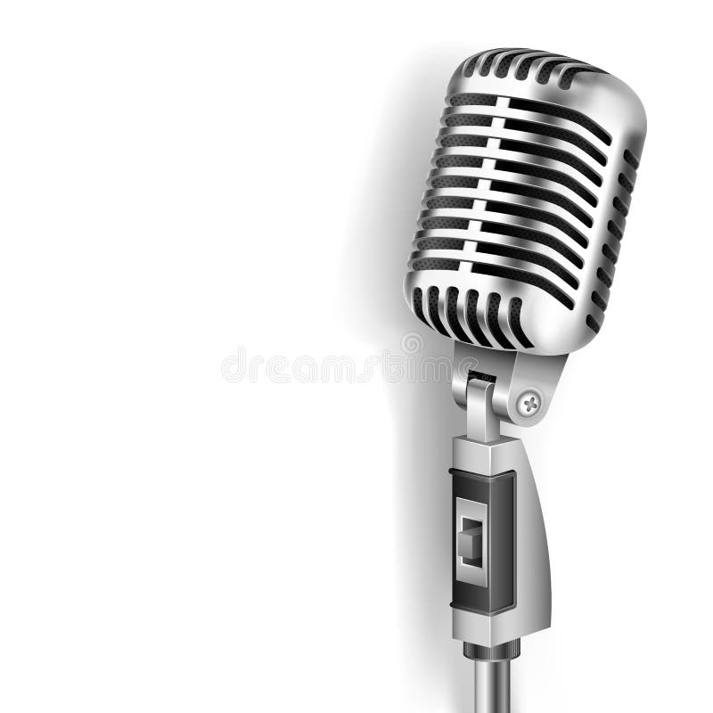 Vintage Mikrofon stock abbildung