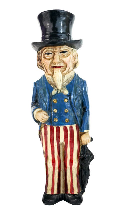 Weinlese-Onkel Sam Statue lizenzfreie stockfotografie Weinlese-Onkel Sam Statue lizenzfreie stockfotografie