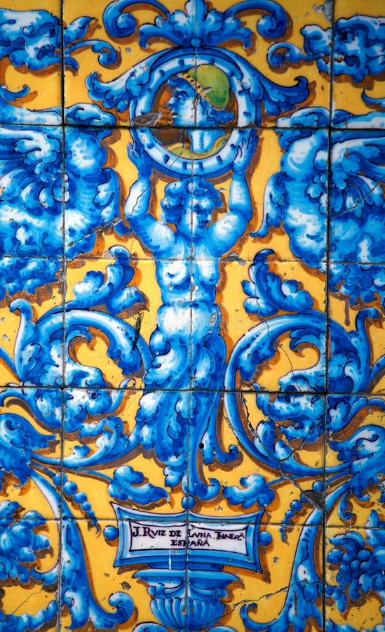 Vintage Porcelain tile Ð¾f 19th. century on the wall of old building, Havana, Cuba. Vintage Porcelain tile Ð¾f 19th. century on the wall of old building, Havana, Cuba