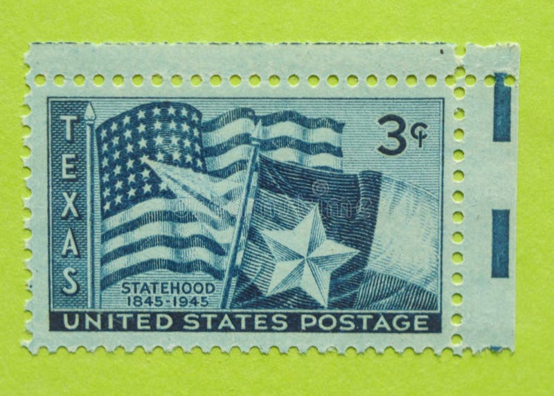 Weinlese USA-Briefmarke lizenzfreies stockbild