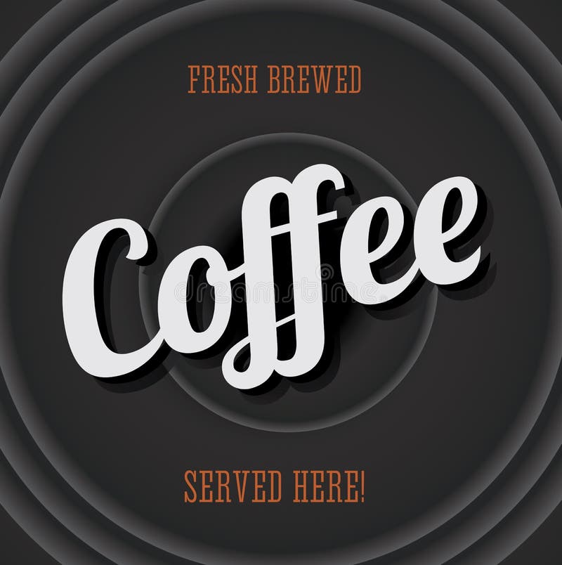 Weinlesemetallzeichen - frischer gebrauter Kaffee vektor abbildung Weinlesemetallzeichen - frischer gebrauter Kaffee vektor abbildung