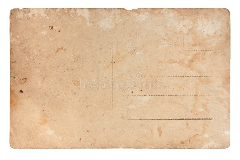 Weinlesepostkarterückseite stockfoto Weinlesepostkarterückseite stockfoto