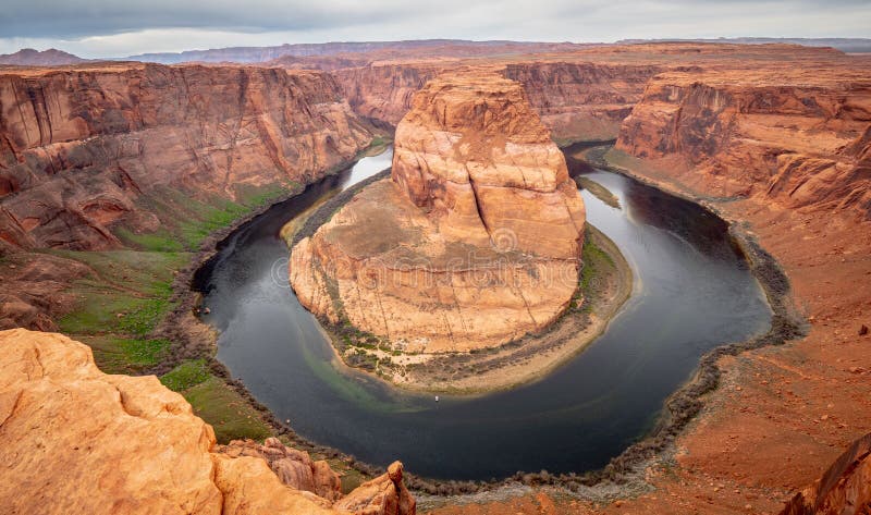 Weitwinkelansicht über Kehre in Arizona stockbild Weitwinkelansicht über Kehre in Arizona stockbild