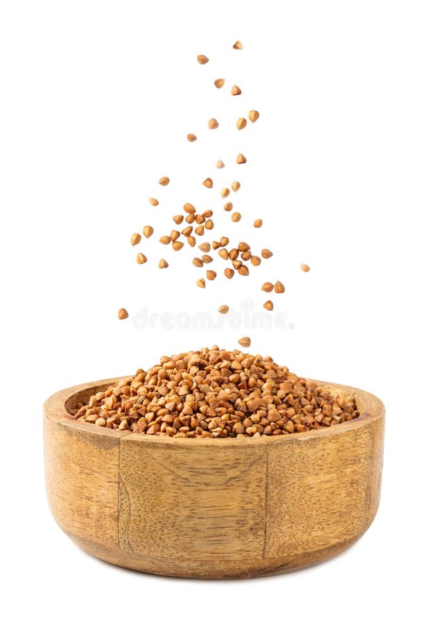 Weizenkörner auf weißem Hintergrund isoliert. stockbild
