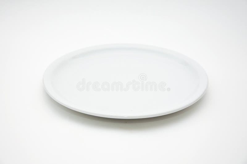 Weiße leere Platte stockfoto