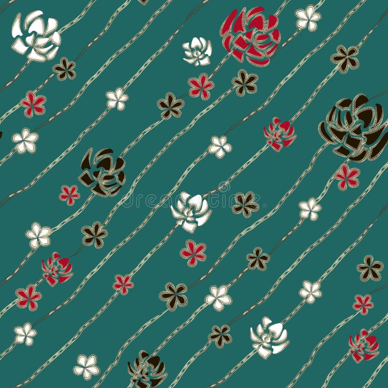 Weiße, rote und schwarze Rosen der abstrakten Kunst wie Broschen- und Schmuckdiamantketten auf Türkishintergrund vektor abbildung Weiße, rote und schwarze Rosen der abstrakten Kunst wie Broschen- und Schmuckdiamantketten auf Türkishintergrund vektor abbildung