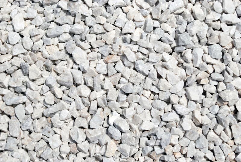 Kleine Weiße Steine in Einer Tasche Für Die Landschaftsgestaltung