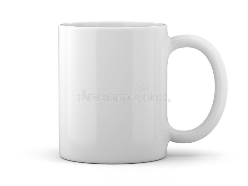 Weißer Becher getrennt stockfoto Weißer Becher getrennt stockfoto