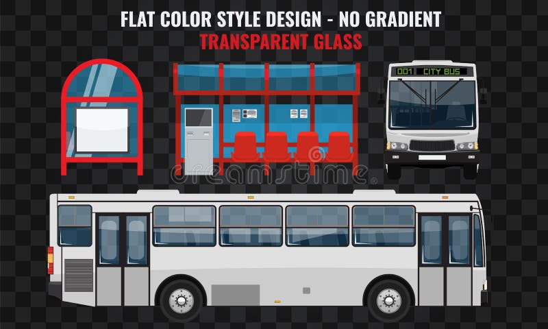 Weißer Bus Seite und Front View Öffentliche Transportmittel des kühlen modernen flachen Designs Bushaltestellestruktur und Stadtb vektor abbildung Weißer Bus Seite und Front View Öffentliche Transportmittel des kühlen modernen flachen Designs Bushaltestellestruktur und Stadtb vektor abbildung