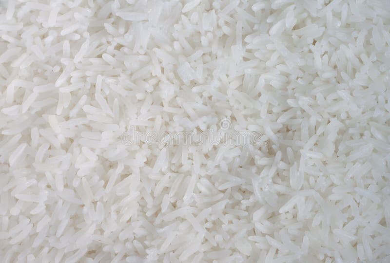 Weißer gekochter Reis essfertig
