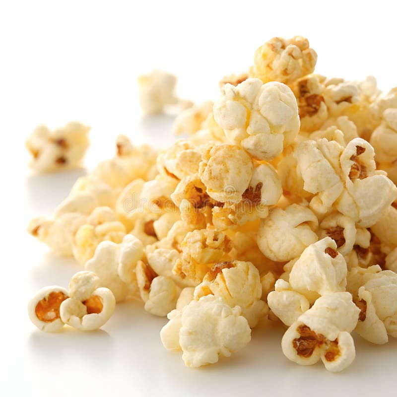 Weißer Gourmet-Popcorn stock abbildung