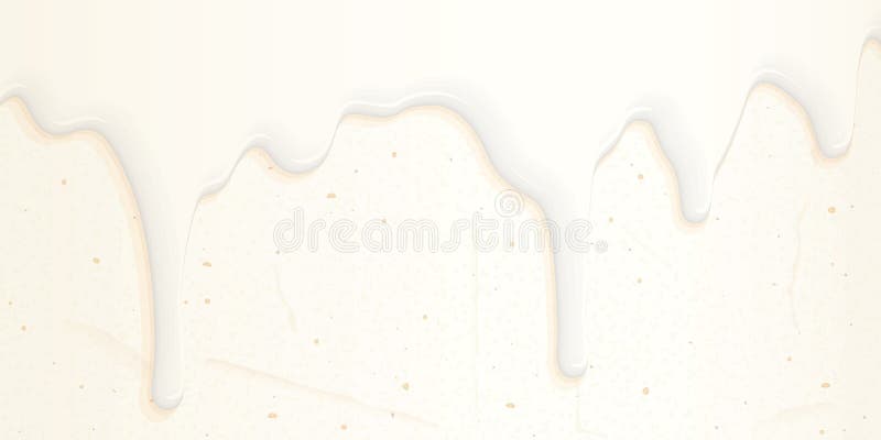 Weißer Schokoladenschmelz auf Vanillecreme Kuchen Textur Hintergrund lizenzfreie abbildung