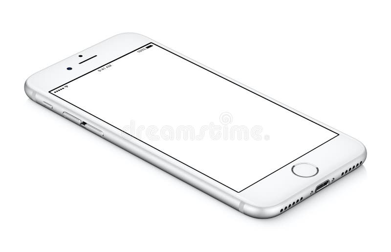 Weißes gedrehtes Smartphonemodell CCW liegt auf der Oberfläche mit bla stockbild Weißes gedrehtes Smartphonemodell CCW liegt auf der Oberfläche mit bla stockbild