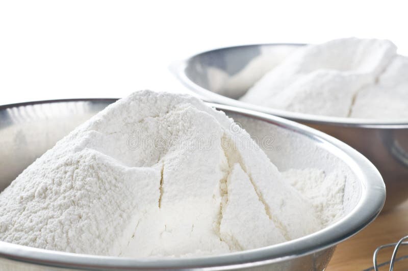 Weißes Mehl in Der Schüssel Stockbild Bild von farbe, mehl 16511889