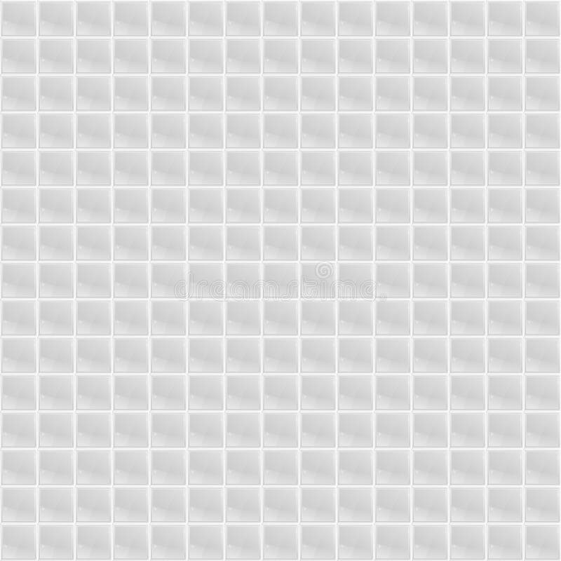 Weißes Muster-vierflächiges Mosaik lizenzfreie abbildung Weißes Muster-vierflächiges Mosaik lizenzfreie abbildung