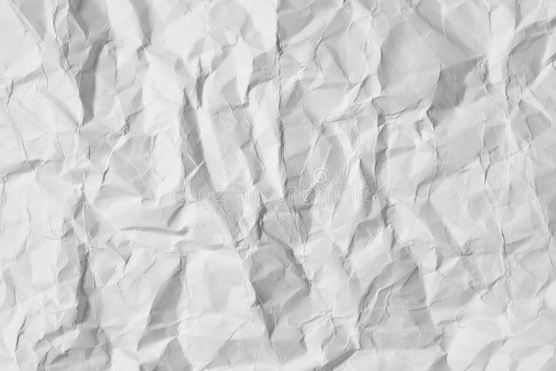 Weißes zerknittertes Papier lizenzfreies stockfoto