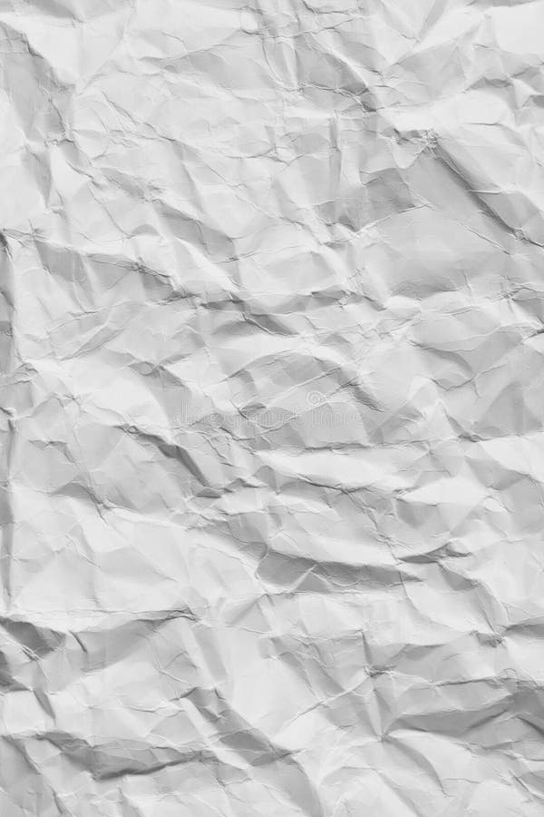 Weißes zerknittertes Papier stockfoto