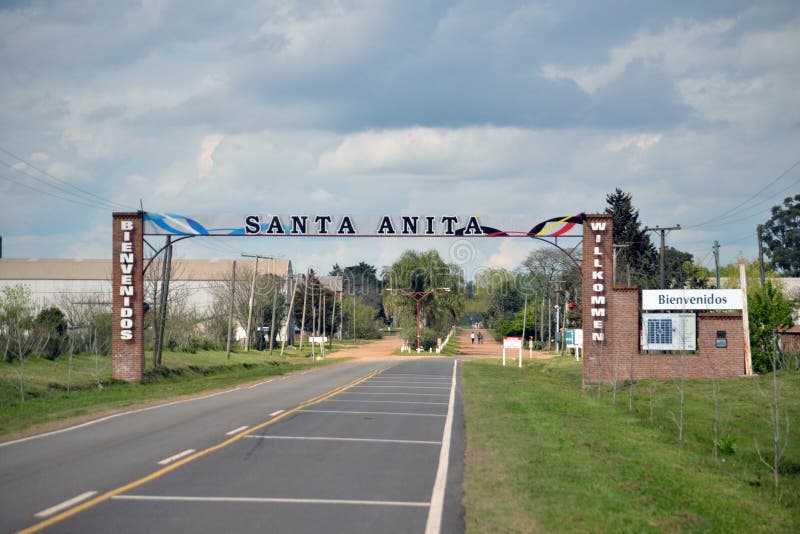 Wejście Snata Anita wioska w Entre Rios prowincji obrazy stock Wejście Snata Anita wioska w Entre Rios prowincji obrazy stock