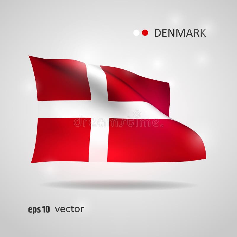 Wektor flaga Dani ilustracja wektor Wektor flaga Dani ilustracja wektor