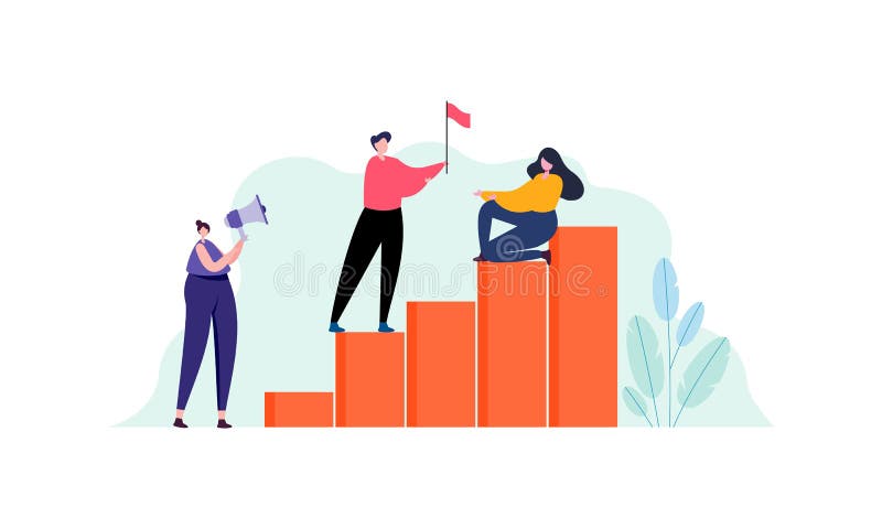 Wektor ilustracji koncepcji dobrego zespołu ilustracja wektor