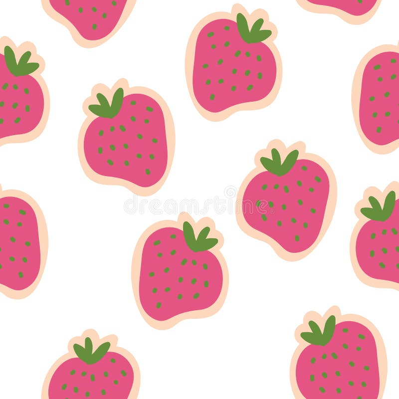 Wektor truskawek zieleni Różowego urlopu bezszwowy deseniowy projekt ilustracja wektor Wektor truskawek zieleni Różowego urlopu bezszwowy deseniowy projekt ilustracja wektor