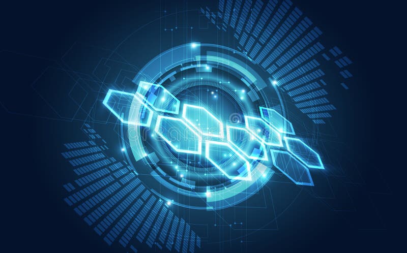 Wektorowa Abstrakcjonistyczna futurystyczna obwód deska, Ilustracyjnej wysokiej technologii cyfrowej błękitny kolor ilustracji Wektorowa Abstrakcjonistyczna futurystyczna obwód deska, Ilustracyjnej wysokiej technologii cyfrowej błękitny kolor ilustracji