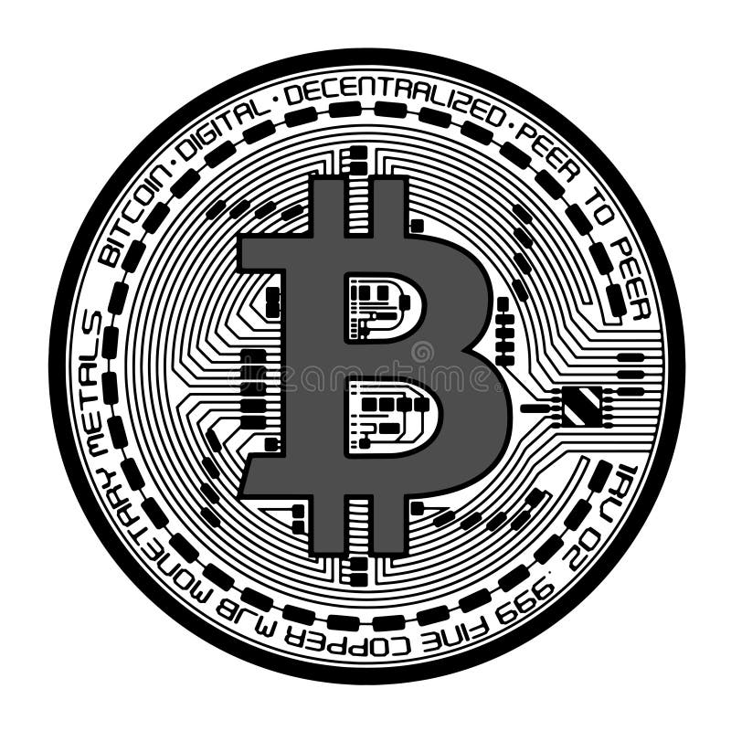 Wektorowa bitcoin ilustracja royalty ilustracja