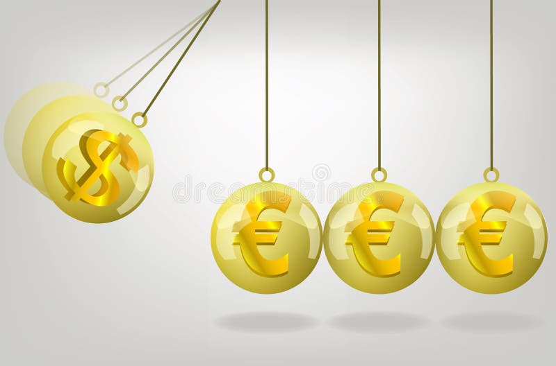 Wektorowa euro pieniądze kryzysu pojęcia sztuka royalty ilustracja Wektorowa euro pieniądze kryzysu pojęcia sztuka royalty ilustracja