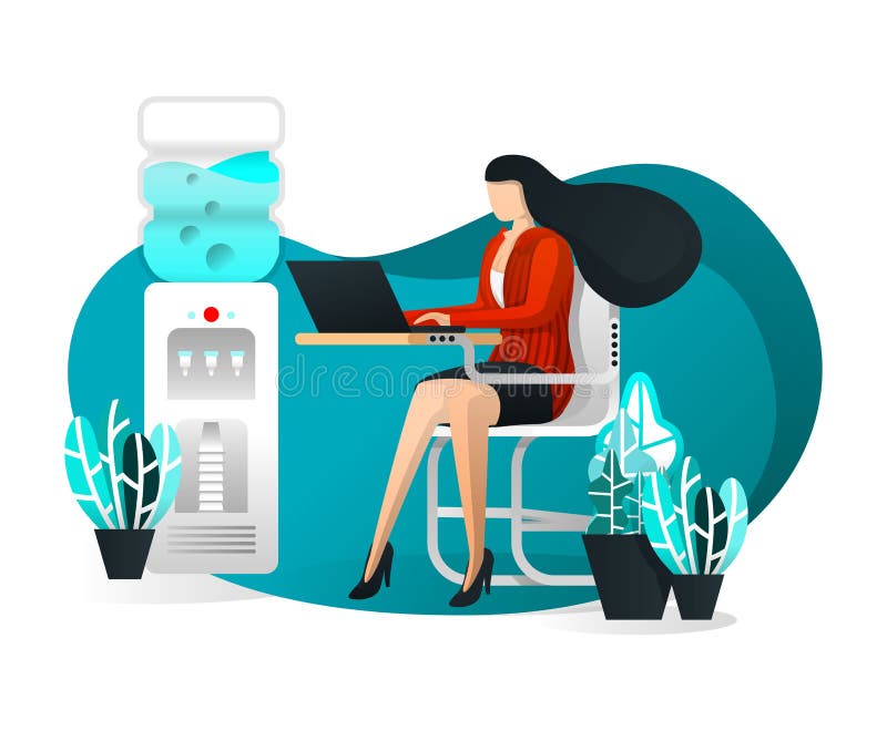 Wektorowa ilustracja Dla strony internetowej, element, sztandar, prezentacja, plakat, UI Seksowna sekretarka, Biznesowej kobiety ilustracja wektor Wektorowa ilustracja Dla strony internetowej, element, sztandar, prezentacja, plakat, UI Seksowna sekretarka, Biznesowej kobiety ilustracja wektor
