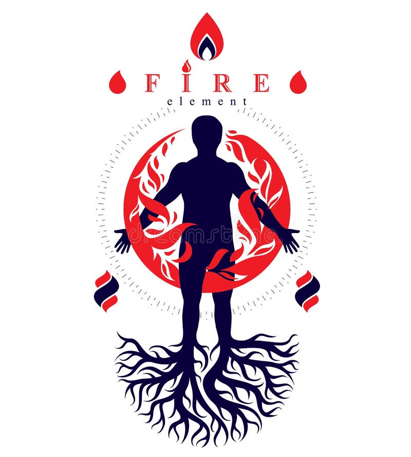 Wektorowa ilustracja komponująca z drzewnymi korzeniami sportowy mężczyzna ilustracji Wektorowa ilustracja komponująca z drzewnymi korzeniami sportowy mężczyzna ilustracji