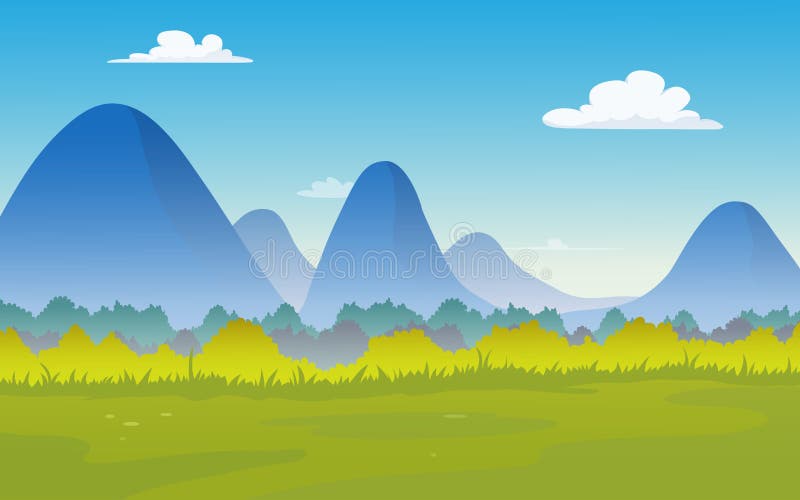 Wektorowa ilustracja naturalny krajobraz z górami wiosłuje ilustracja wektor Wektorowa ilustracja naturalny krajobraz z górami wiosłuje ilustracja wektor