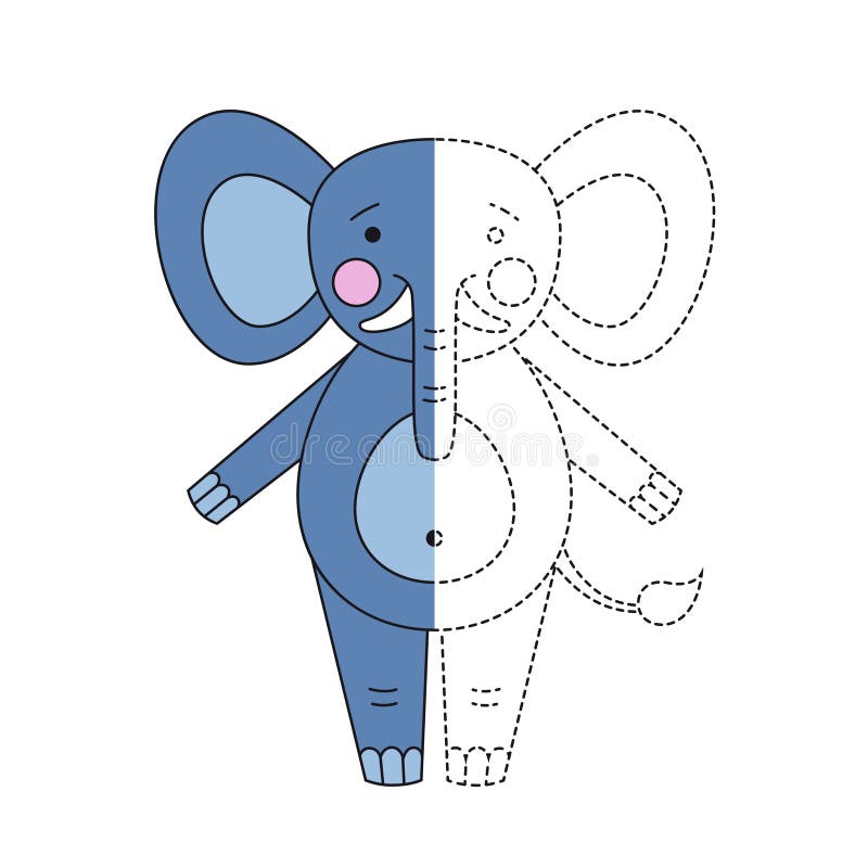 Wektorowa ilustracja ?mieszny s?o? dla kolorystyki ksi??ki ilustracji Wektorowa ilustracja ?mieszny s?o? dla kolorystyki ksi??ki ilustracji
