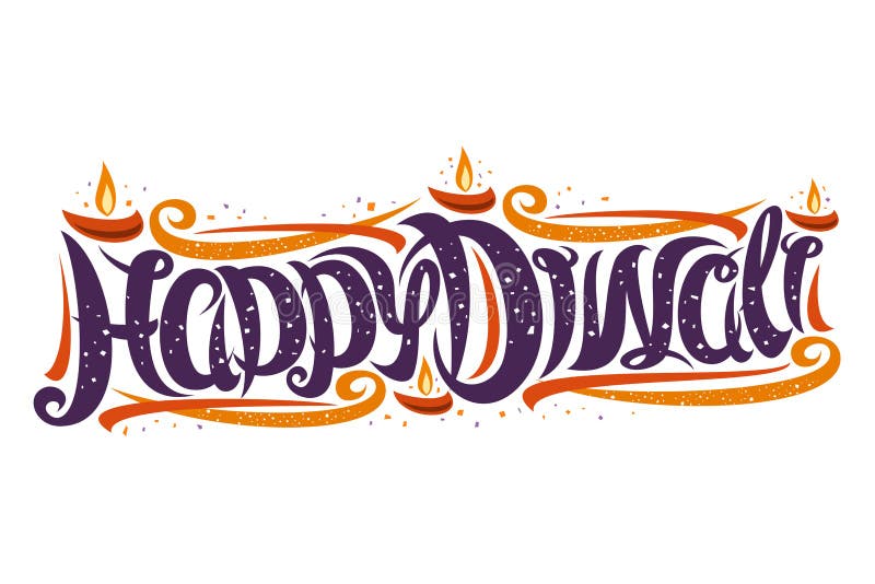 Wektorowa kartka okolicznościowa z indyjskiego Festiwalu Diwali ilustracji Wektorowa kartka okolicznościowa z indyjskiego Festiwalu Diwali ilustracji