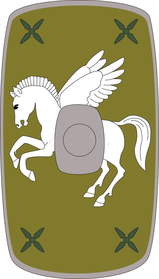 Wektorowa osłona Legio Ja Adiutrix na białym tle ilustracja wektor Wektorowa osłona Legio Ja Adiutrix na białym tle ilustracja wektor